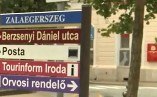 Új információs jelzőket helyeztek el Zalaegerszegen 