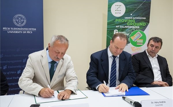 Együttműködik a pécsi egyetem és a zalai tesztpálya